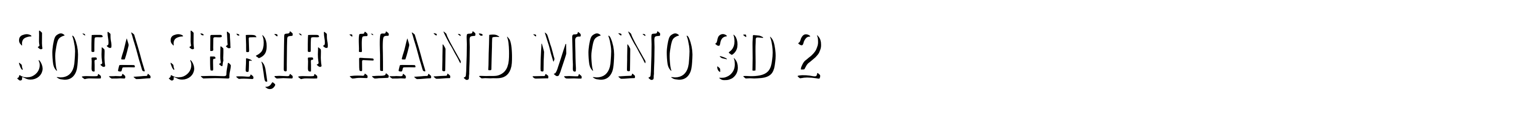 Sofa Serif Hand Mono 3D 2